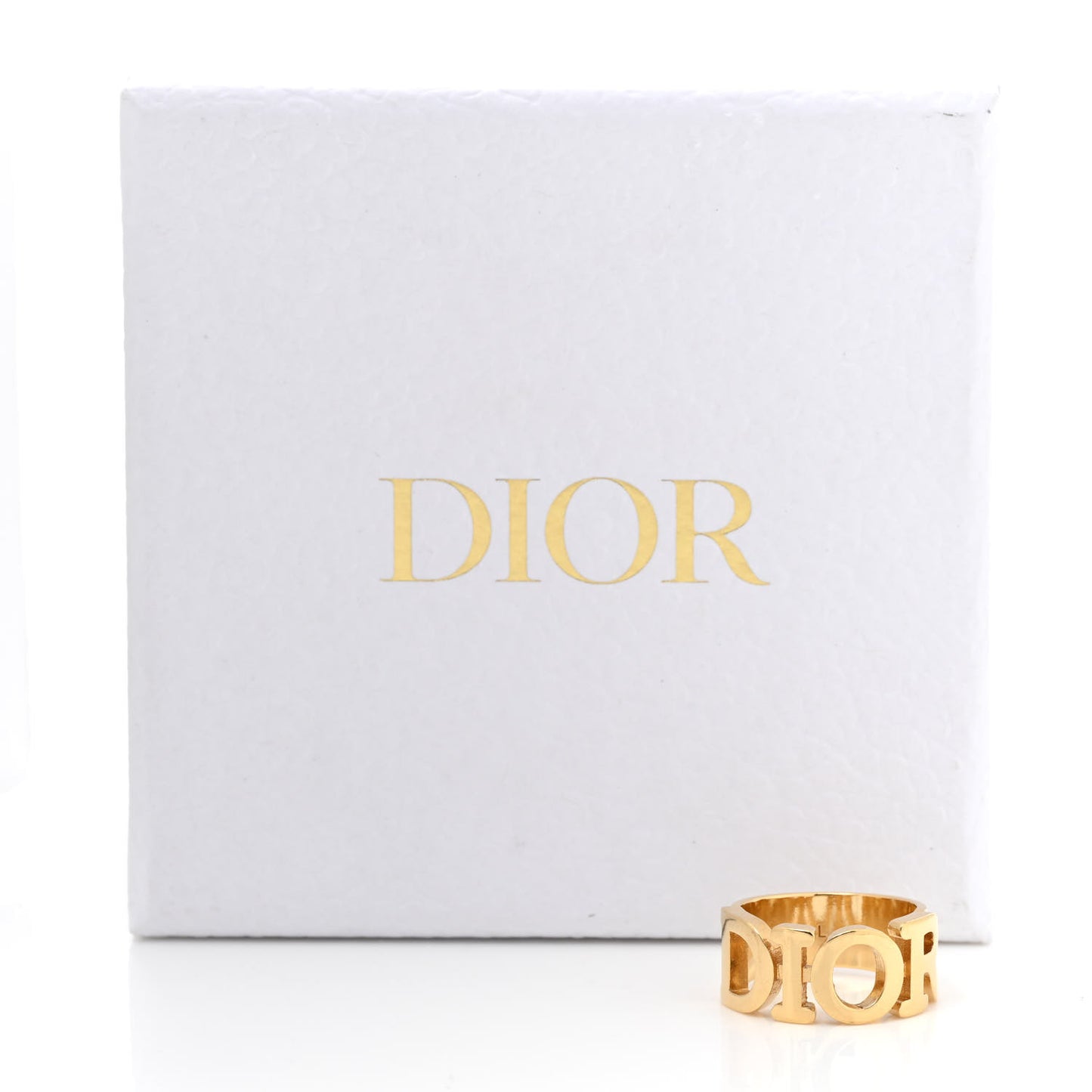 Metal Logo Ring L 53 6.25 Gold