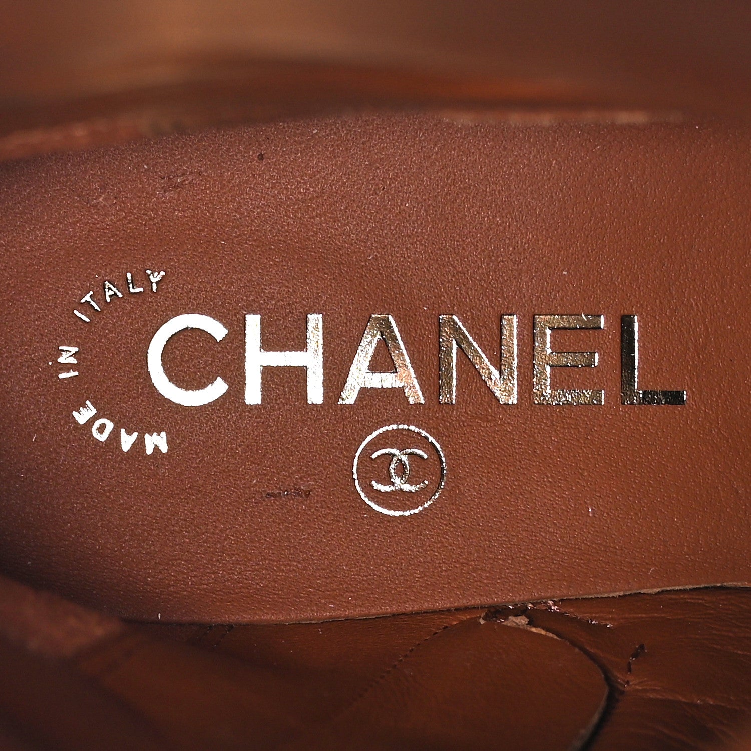 Chanel Calfskin CC Logo Mid Calf Boots 39 Caramel 7 of 15