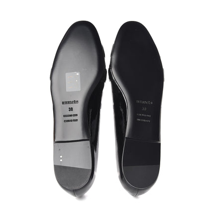 Hermes Patent Epsom Nice Ballerina Flats 38 Black 5 of 9