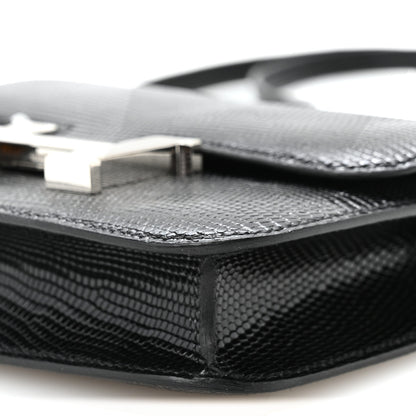 Hermes Lizard Niloticus Micro Constance 14 Black 10 of 11