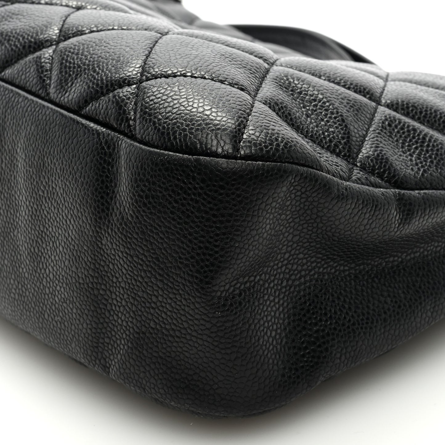 Caviar Quilted Timeless CC Soft Tote Black