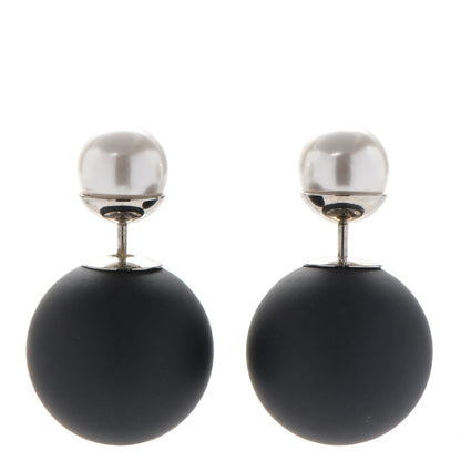 Christian Dior Mise En Dior Tribal Earrings Matte Black Pearl 1 of 5