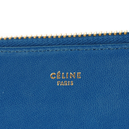 Celine Lambskin Large Trio Crossbody Metallic Blue 6 of 9