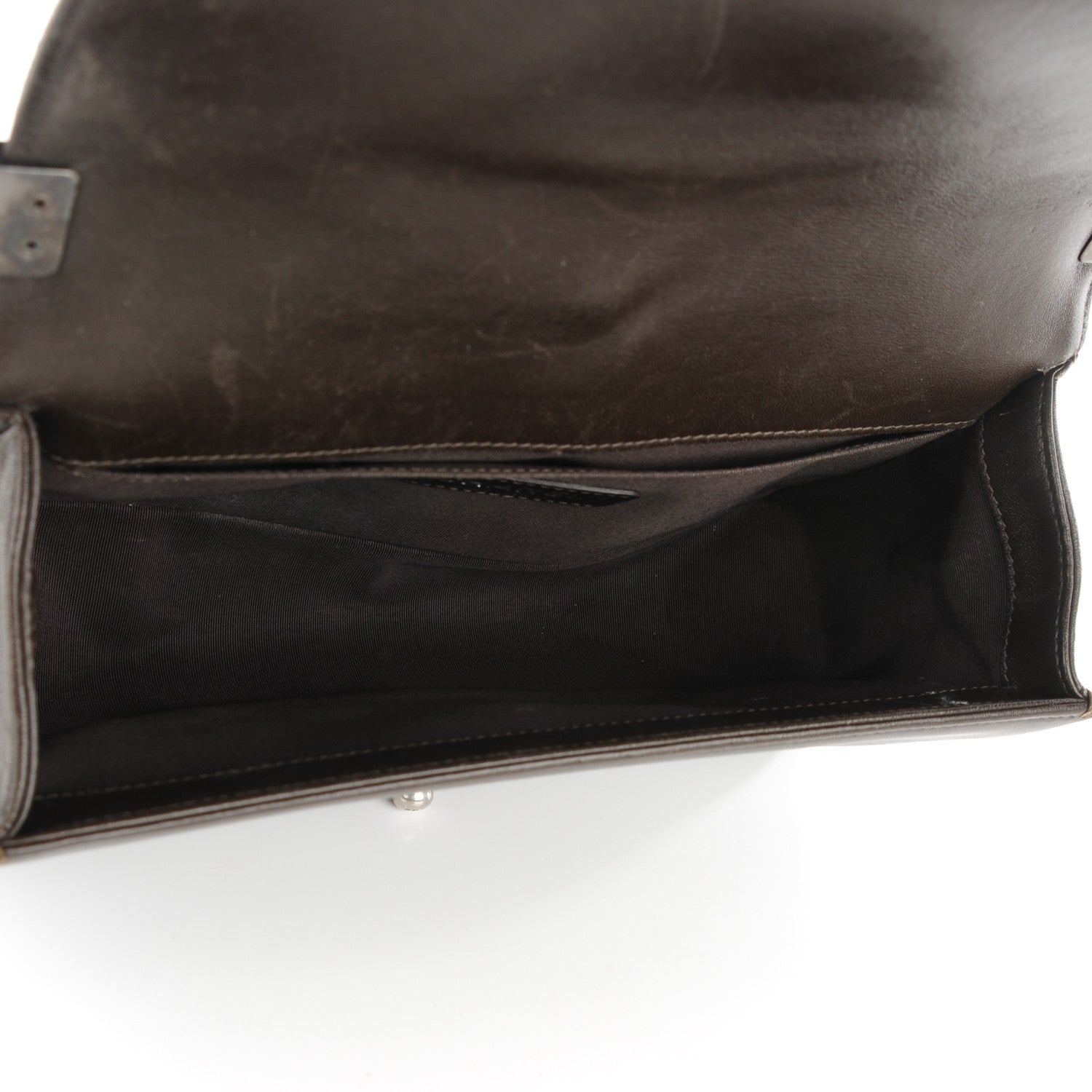 Chanel Lambskin Quilted Medium Boy Flap Brown 9 of 9