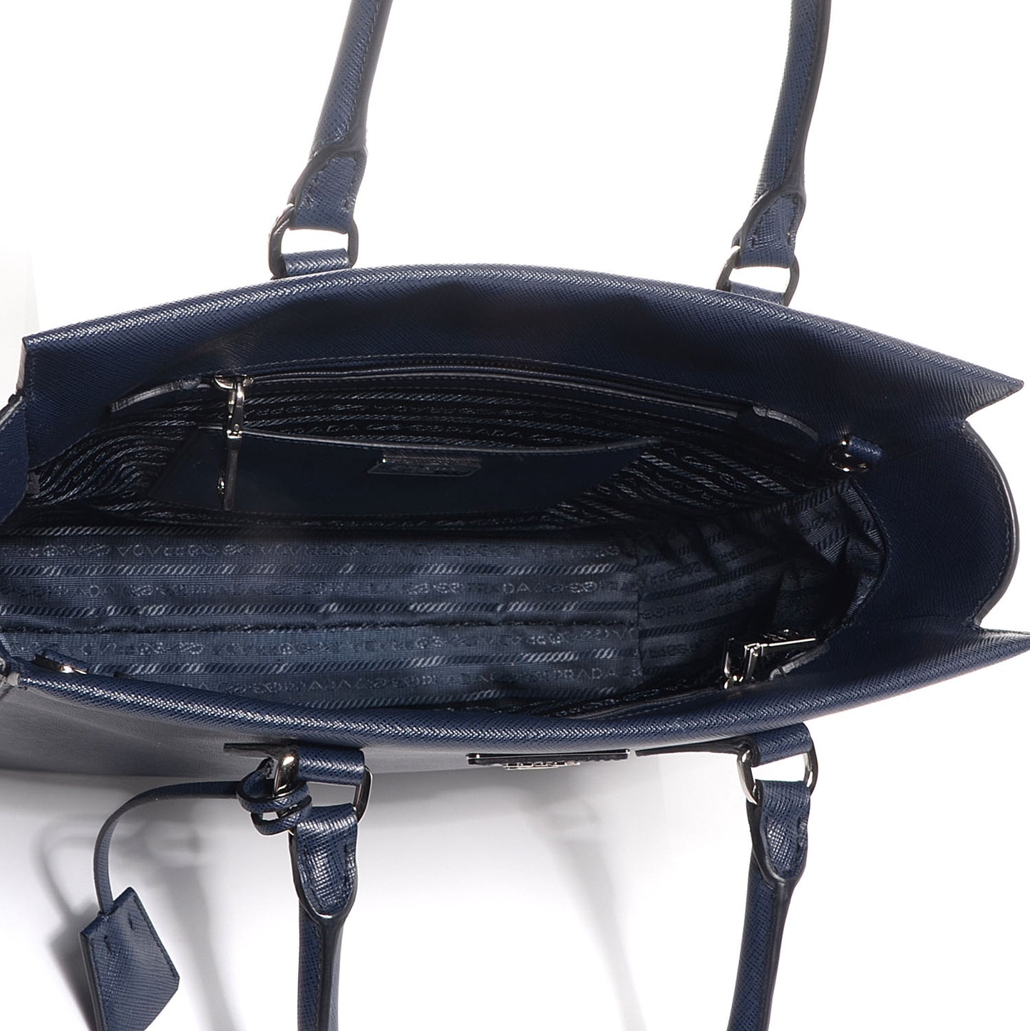 Saffiano Lux Double Handle Shopping Tote Baltico