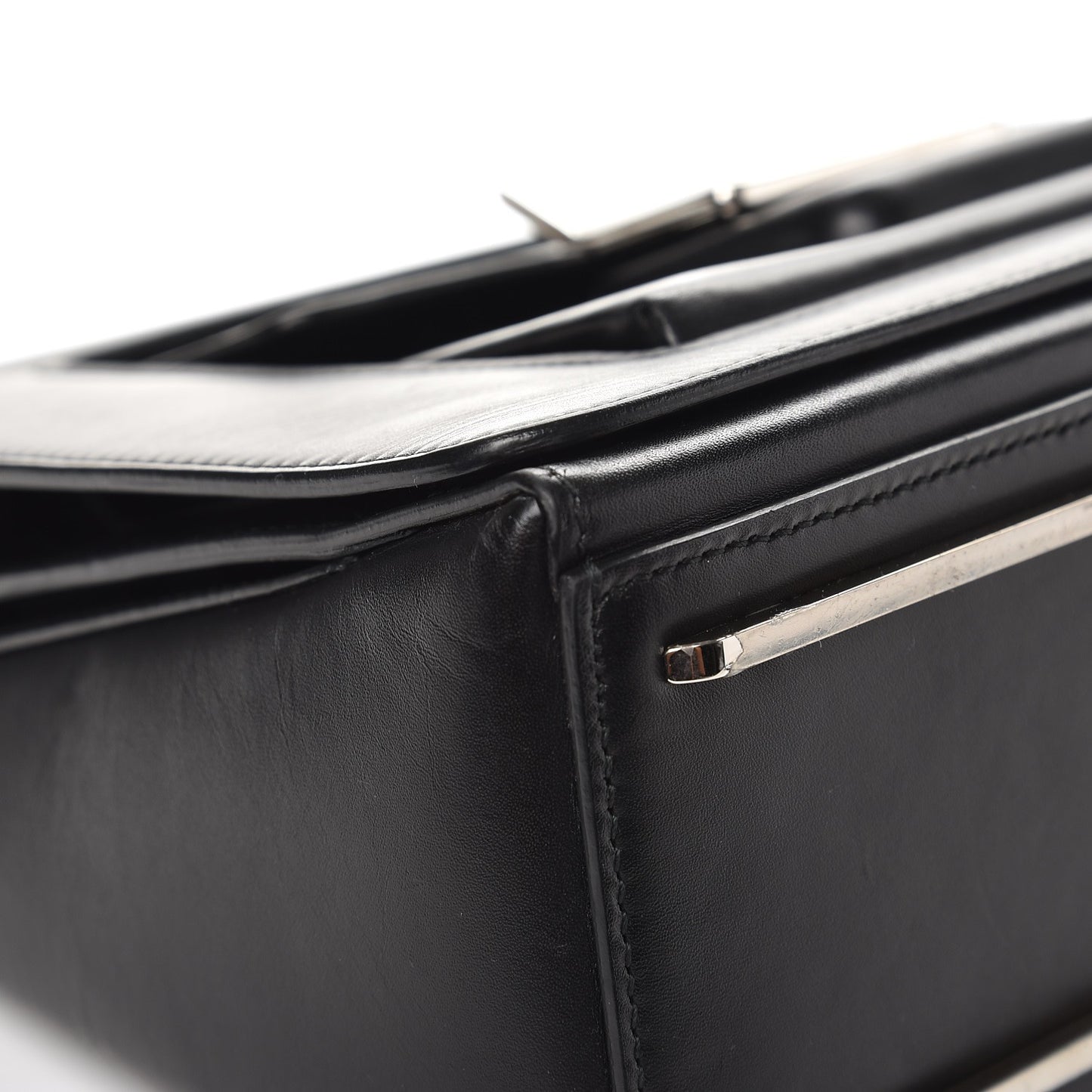 Calfskin Bal58 Shoulder Bag Black