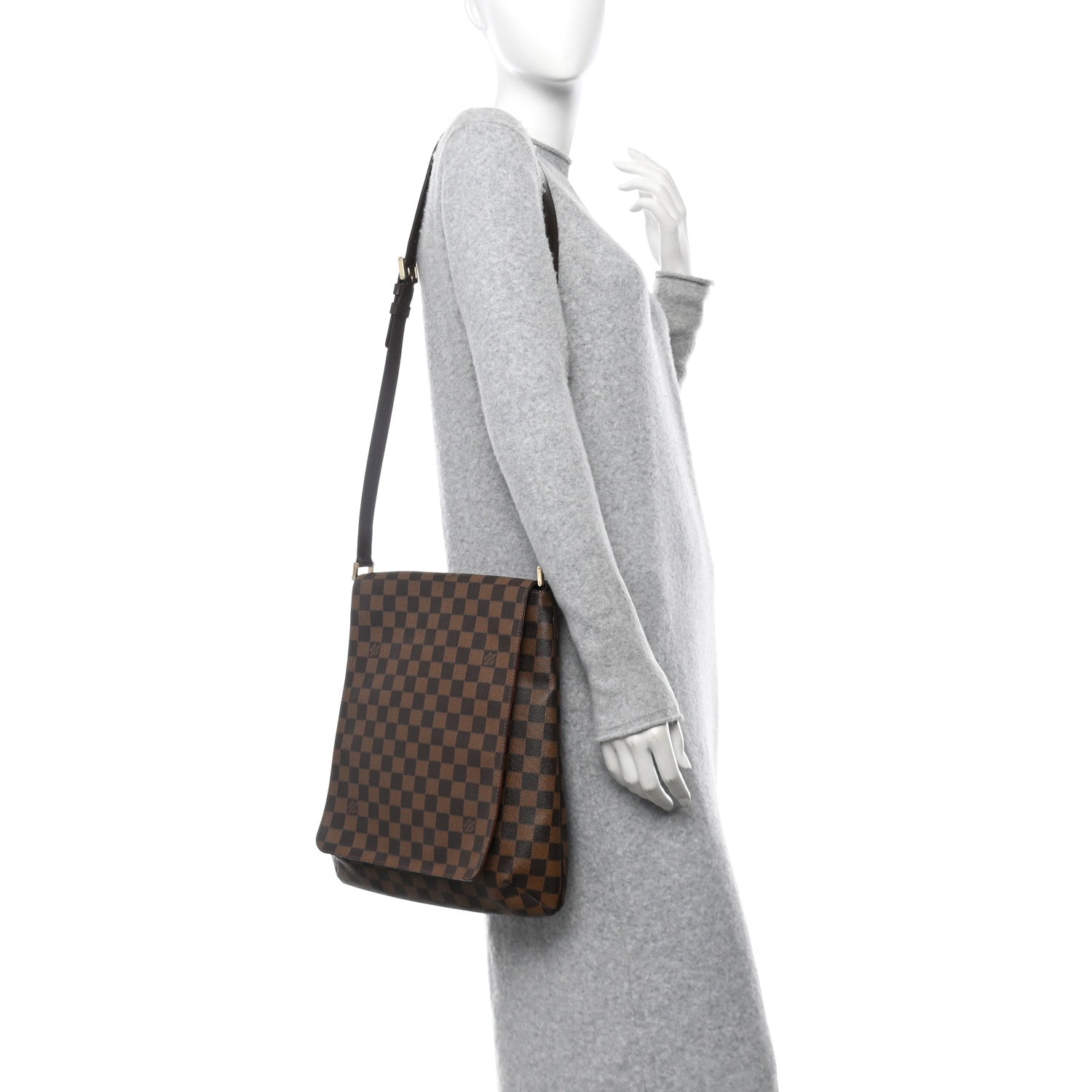 Louis Vuitton Damier Ebene Musette GM 2 of 11