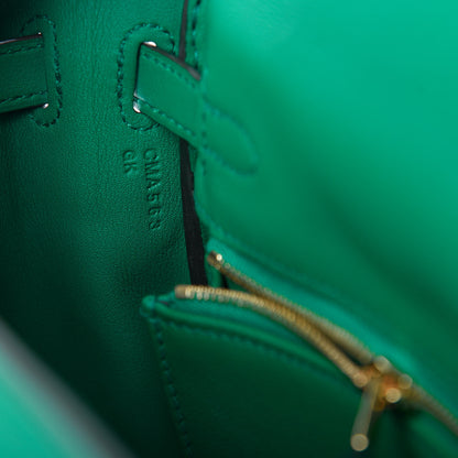 Hermes Swift Kelly Retourne 25 Vert Vertigo 9 of 12
