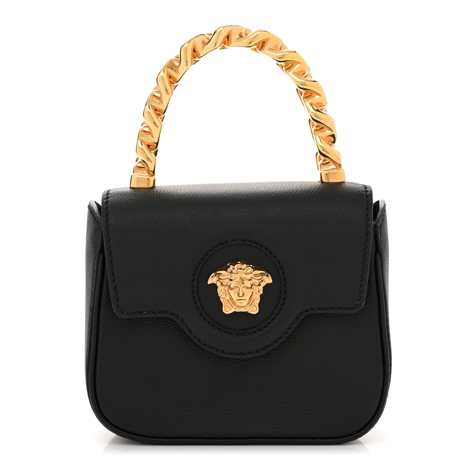 Versace Grained Calfskin Mini La Medusa Bag Black 1 of 11