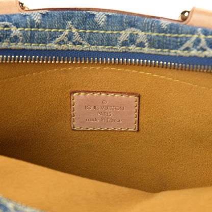 Louis Vuitton Monogram Denim Neo Speedy Blue 6 of 12