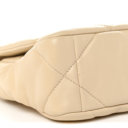 Chanel Lambskin Quilted Medium Chanel 19 Flap Beige 9 of 11