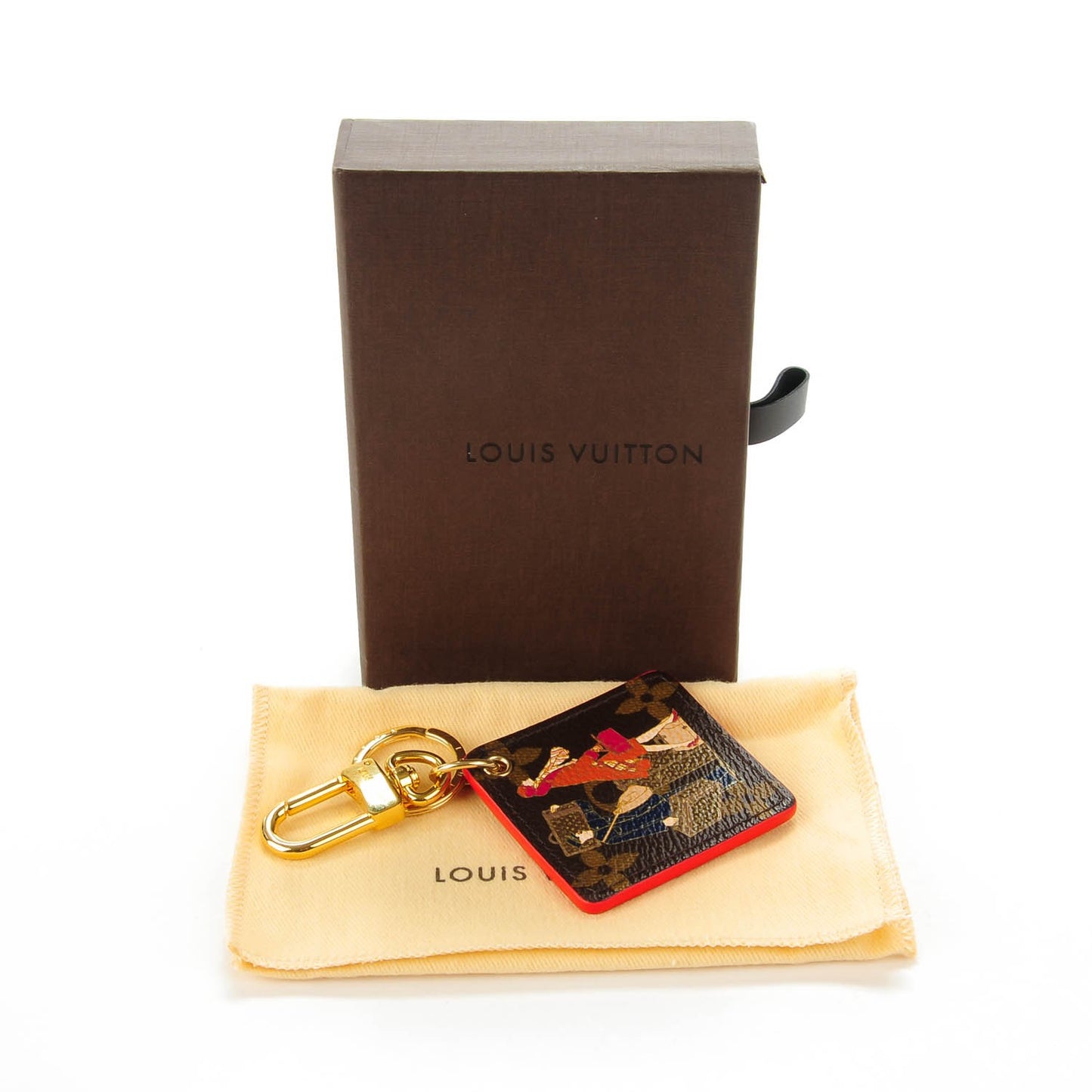 Monogram Illustre Groom Bag Charm Key Ring