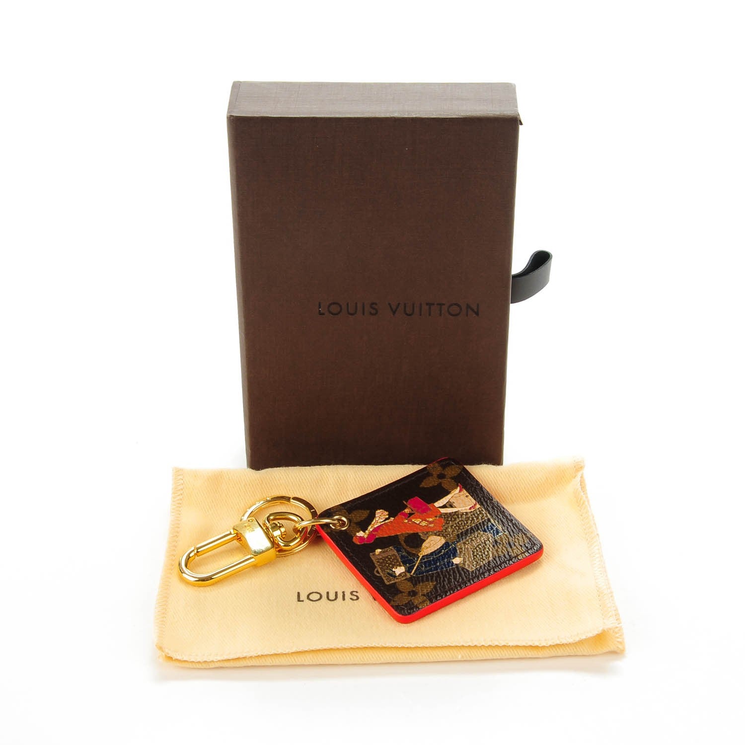 Louis Vuitton Monogram Illustre Groom Bag Charm Key Ring 7 of 7