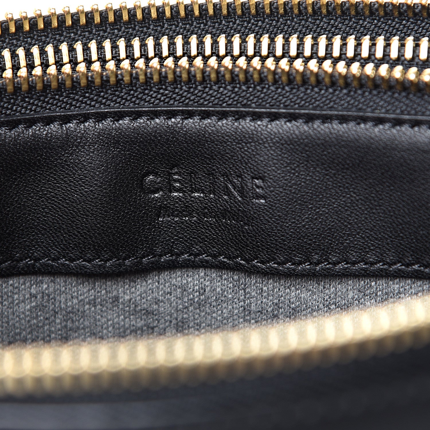 Celine Lambskin Large Trio Crossbody Bag Black 7 of 11