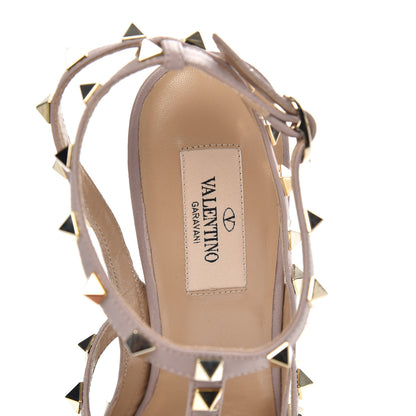 Valentino Garavani Patent Rockstud Ankle Strap 100mm Pumps 39 Skin Sorbet Poudre 7 of 9