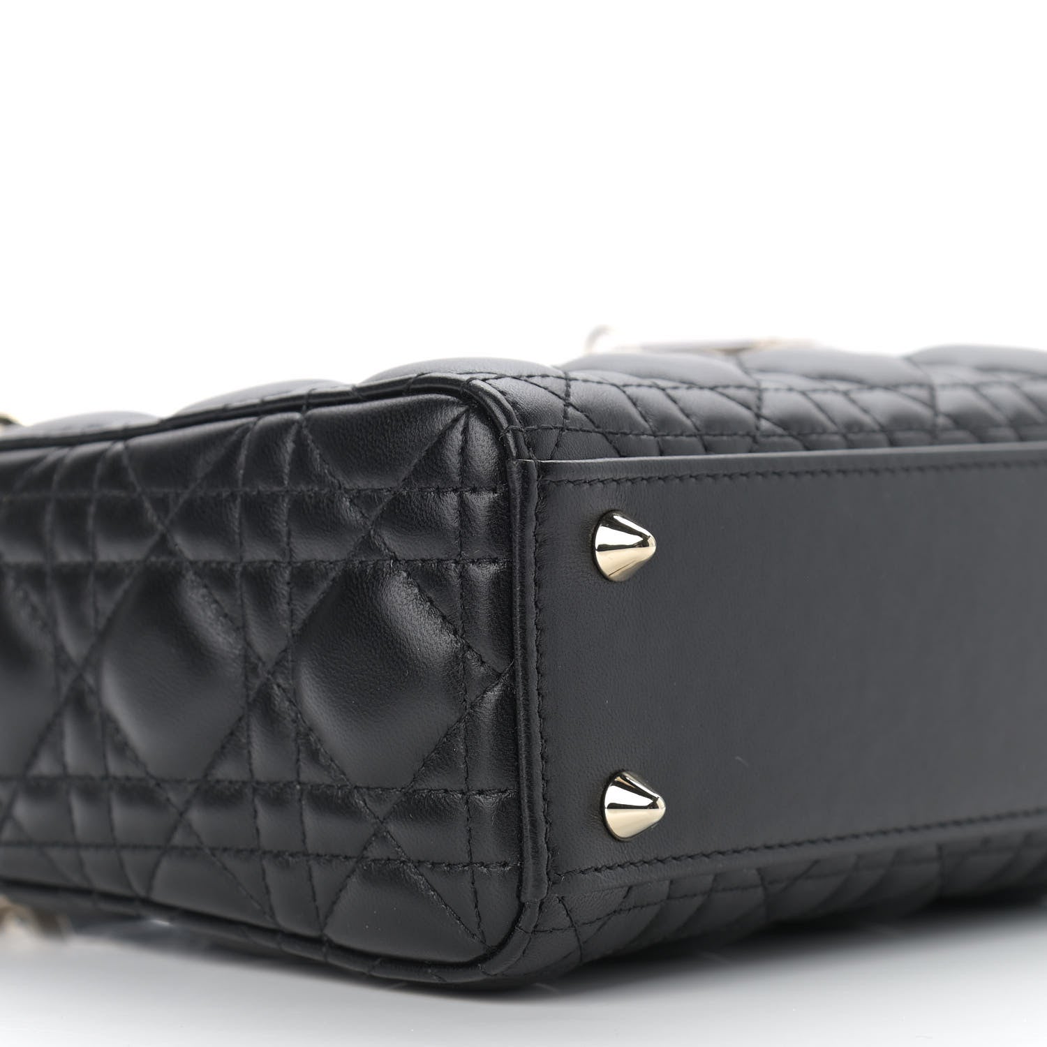 Christian Dior Lambskin Cannage Small Lucky Badges My Lady Dior Black 8 of 9