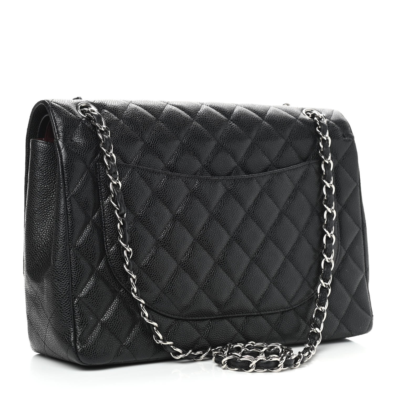 Chanel Caviar Quilted Maxi Double Flap Black 3 of 13