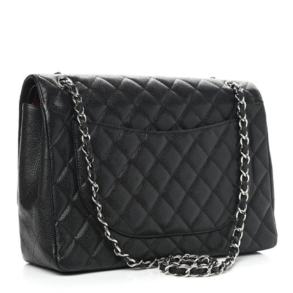 Chanel Caviar Quilted Maxi Double Flap Black 3 of 13