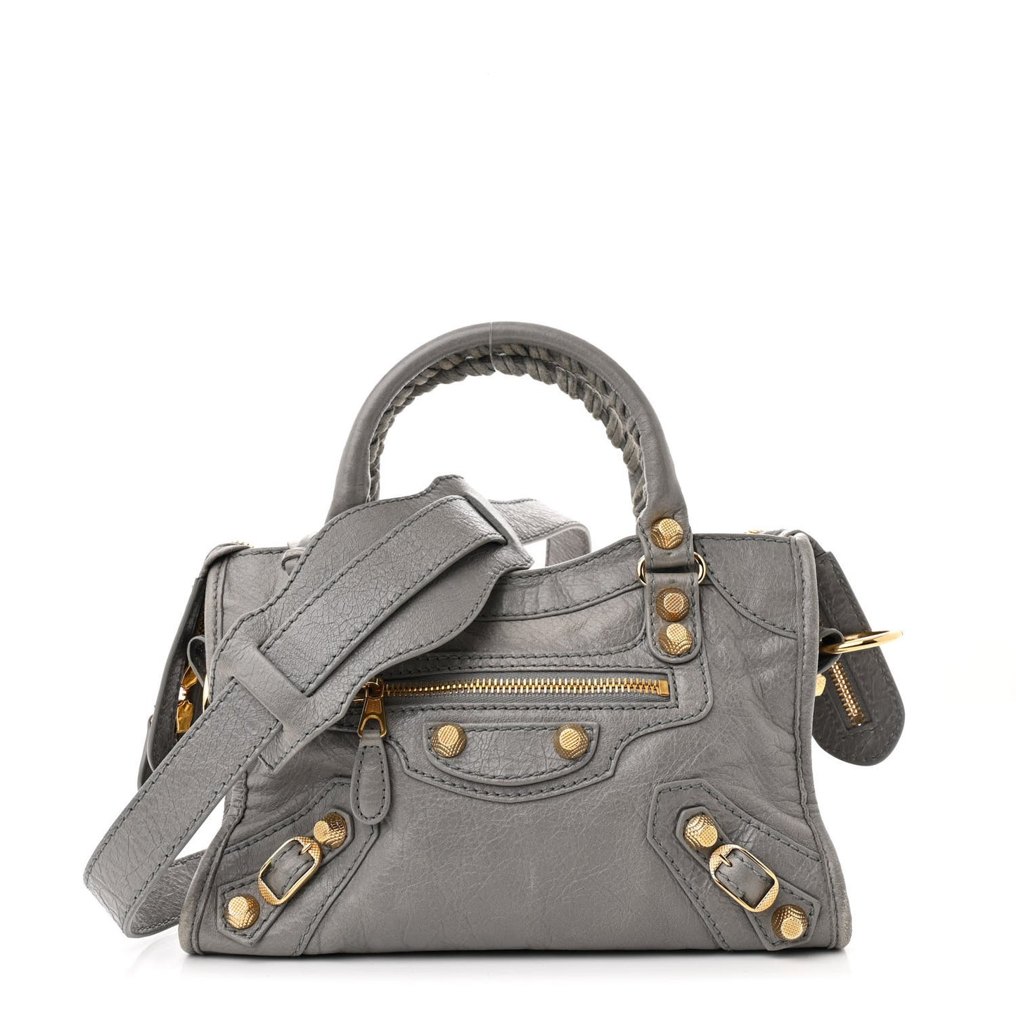 Agneau Giant 12 Gold Hardware Mini City Gris Pyrite