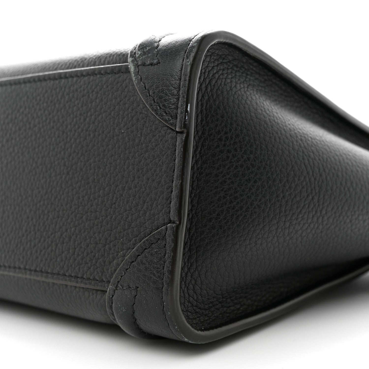 Celine Drummed Calfskin Nano Luggage Black 9 of 19