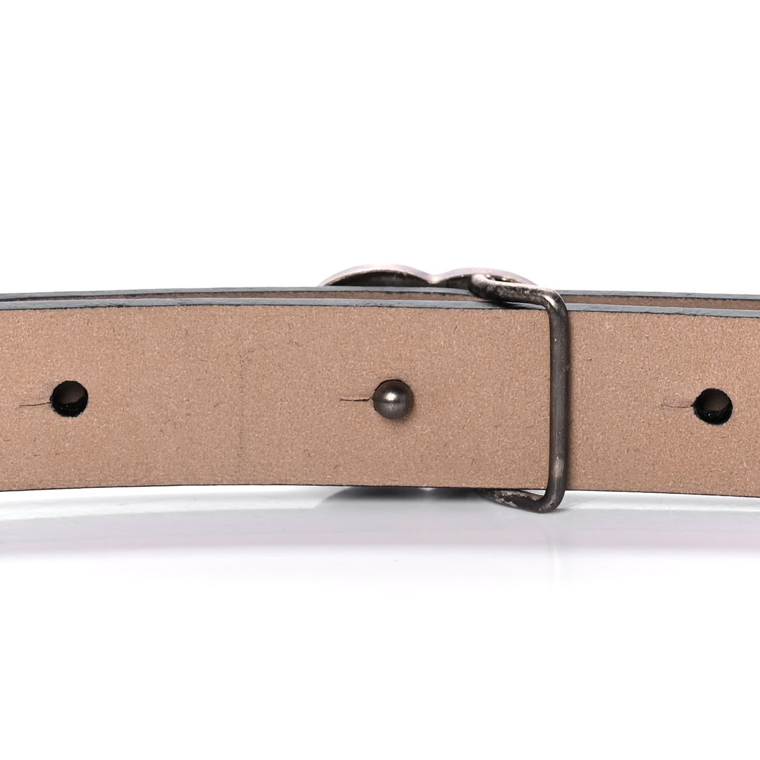 Chanel Lambskin CC Chain Belt 85 34 Black Silver 6 of 7