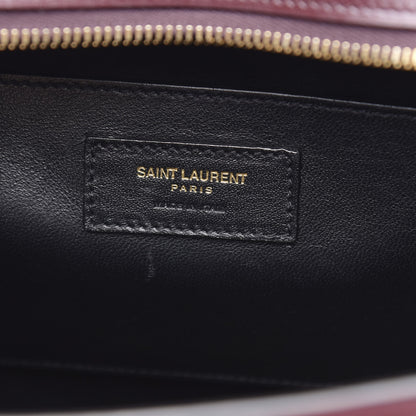 Saint Laurent Canvas Calfskin Medium Uptown Tote Dark Beige 6 of 10