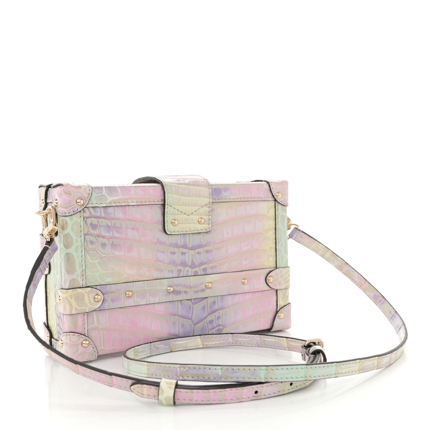 Louis Vuitton Crocodile Petite Malle Multicolor 3 of 10