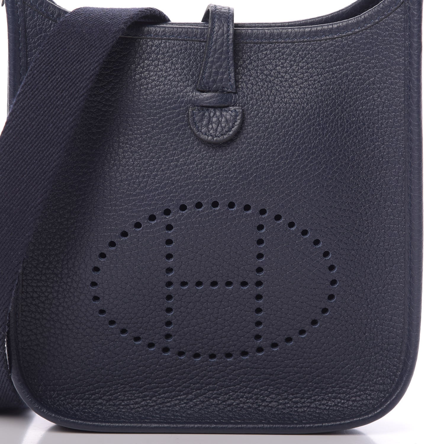 Hermes Taurillon Clemence Amazone Evelyne TPM Bleu Nuit Bleu Indigo 8 of 11