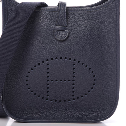 Hermes Taurillon Clemence Amazone Evelyne TPM Bleu Nuit Bleu Indigo 8 of 11