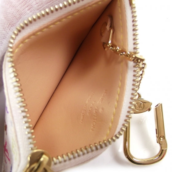 Louis Vuitton Monogram Multicolor Key Pouch White 6 of 8