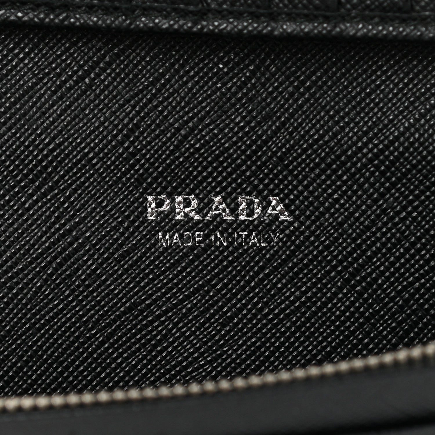 Prada Saffiano Triangle Continental Flap Wallet Black 7 of 10