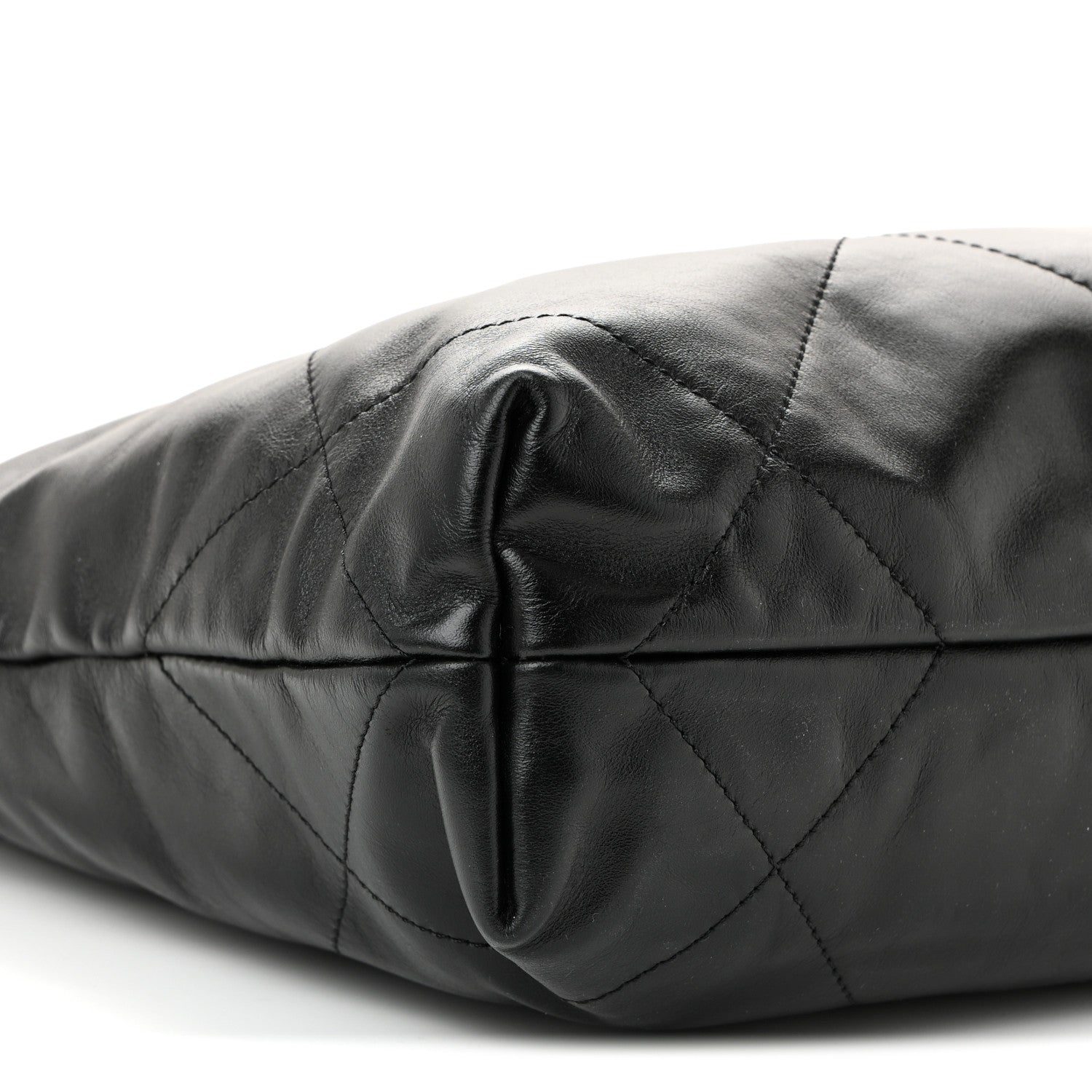 Chanel Shiny Calfskin Quilted Small Chanel 22 Black 10 of 11