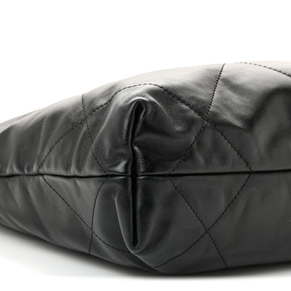 Chanel Shiny Calfskin Quilted Small Chanel 22 Black 10 of 11