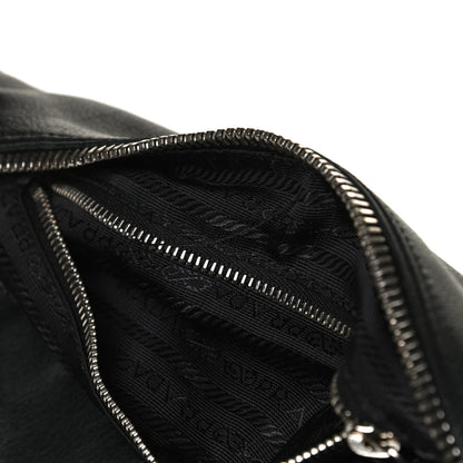Prada Buffalo Pocket Shoulder Bag Black 11 of 11