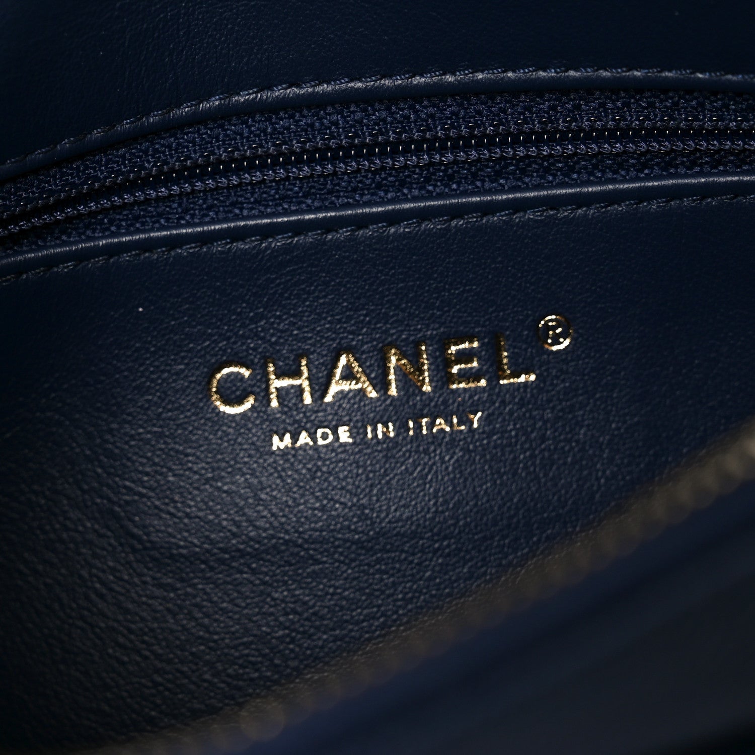 Chanel Caviar Quilted Filigree Waist Bag Blue 6 of 9