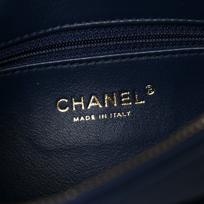 Chanel Caviar Quilted Filigree Waist Bag Blue 6 of 9