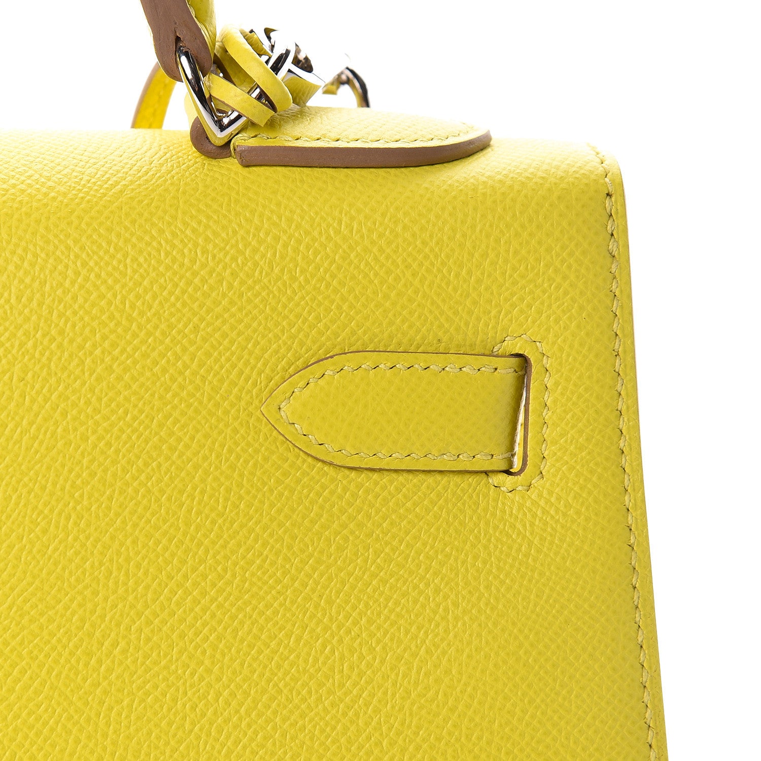 Hermes Epsom Kelly Sellier 32 Lime 12 of 39