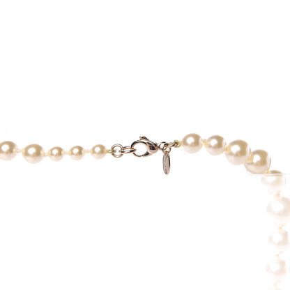 Chanel Graduated Pearl CC Long Necklace Light Gold 6 of 7
