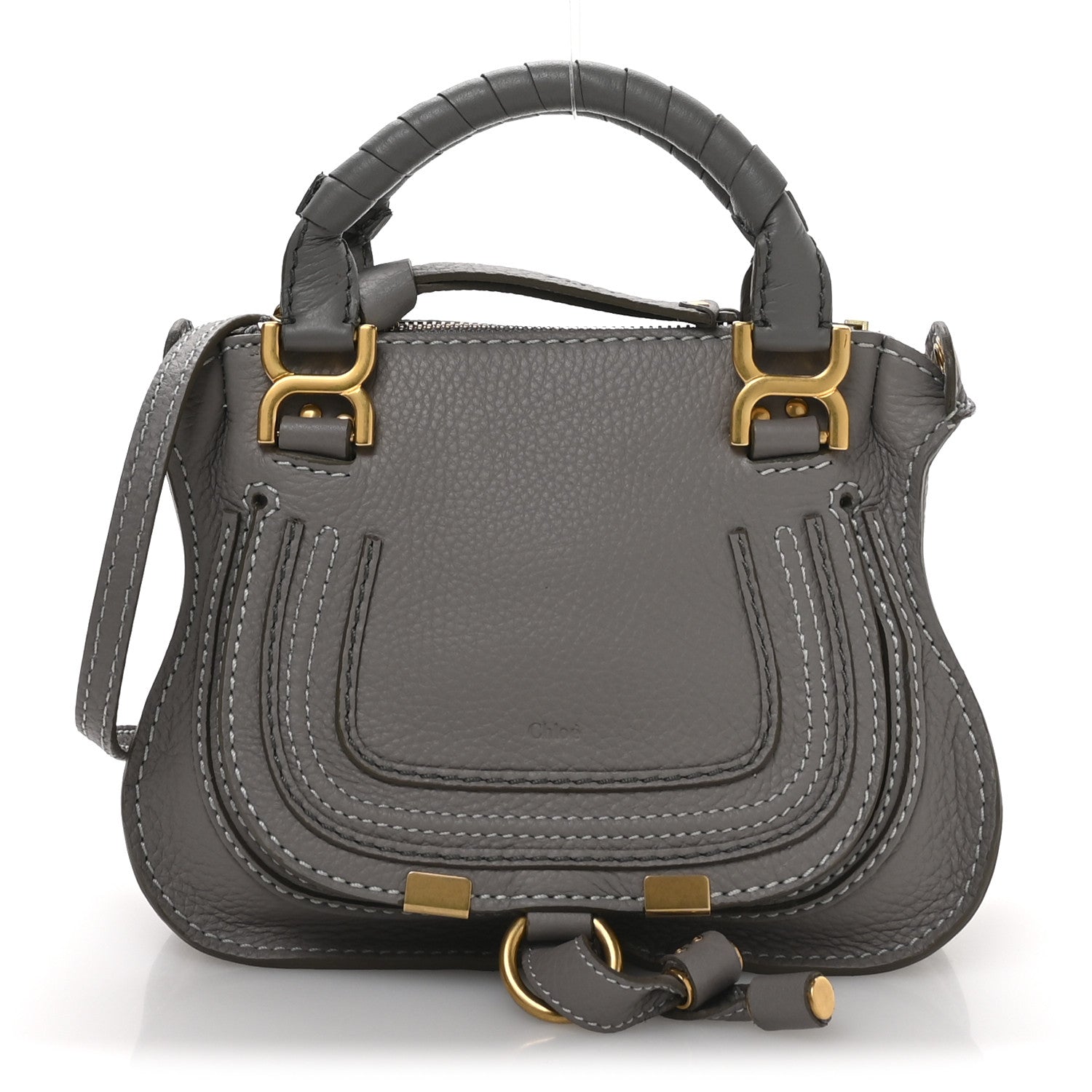 Chloe Calfskin Mini Marcie Satchel Cashmere Grey 1 of 10