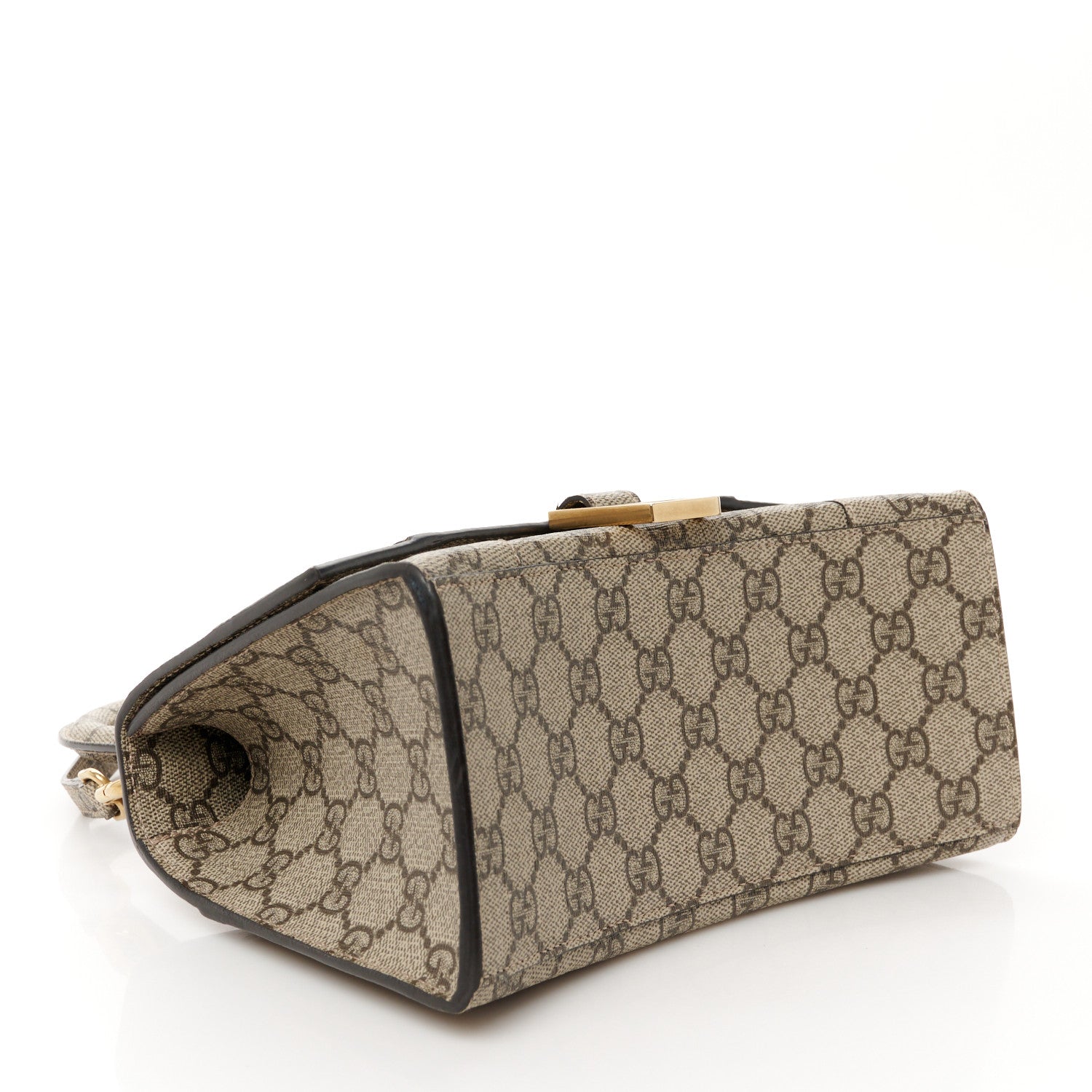 Balenciaga X GUCCI GG Supreme Monogram Small Hourglass Top Handle Bag Beige Ebony 4 of 12