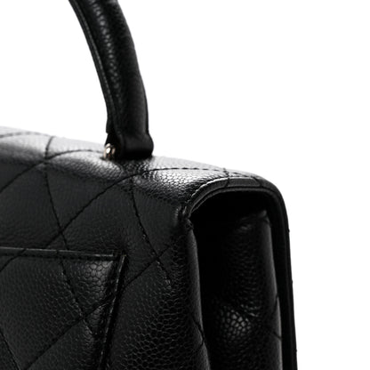 Chanel Caviar Quilted Jumbo Kelly Flap Black 14 of 16