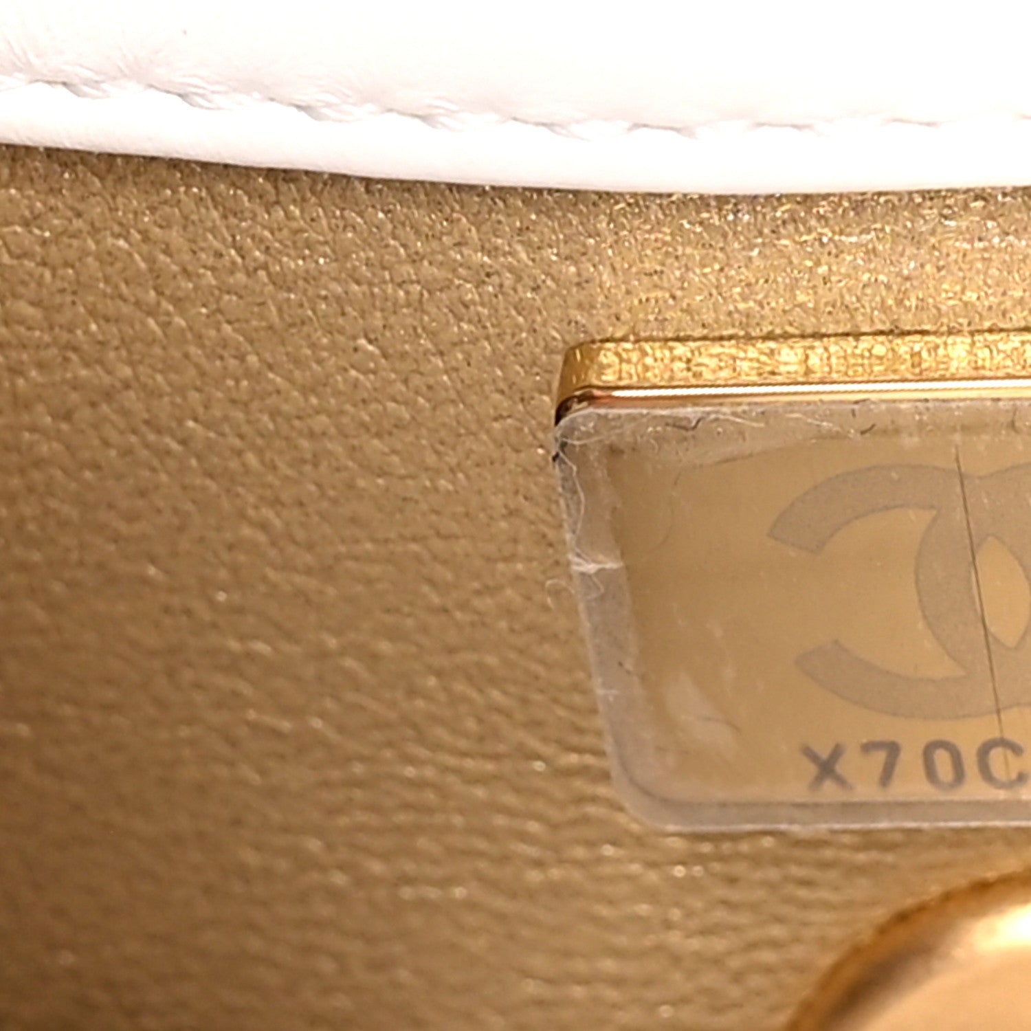 Chanel Shiny Lambskin Pearl Top Handle Flap Shopping Bag White 6 of 9