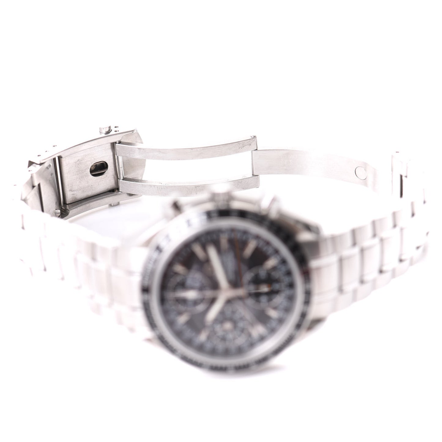 Stainless Steel 40mm Speedmaster Chronograph Automatic Watch Black 3220.50.00