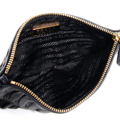 Prada Nappa Gaufre Pouch Nero Black 5 of 8