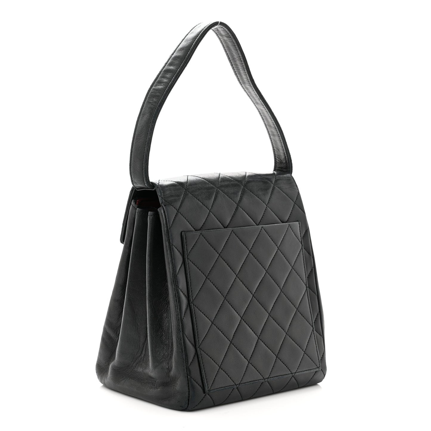 Lambskin Quilted CC Flap Bag Black