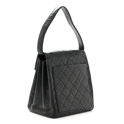 Chanel Lambskin Quilted CC Flap Bag Black 3 of 12