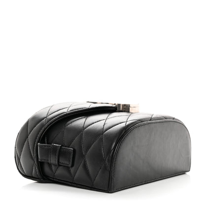 Saint Laurent Lambskin Quilted Monogram June Box Bag Black 4 of 13