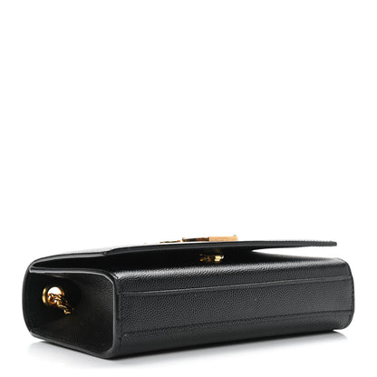 Saint Laurent Grain De Poudre Small Monogram Kate Satchel Black 4 of 8