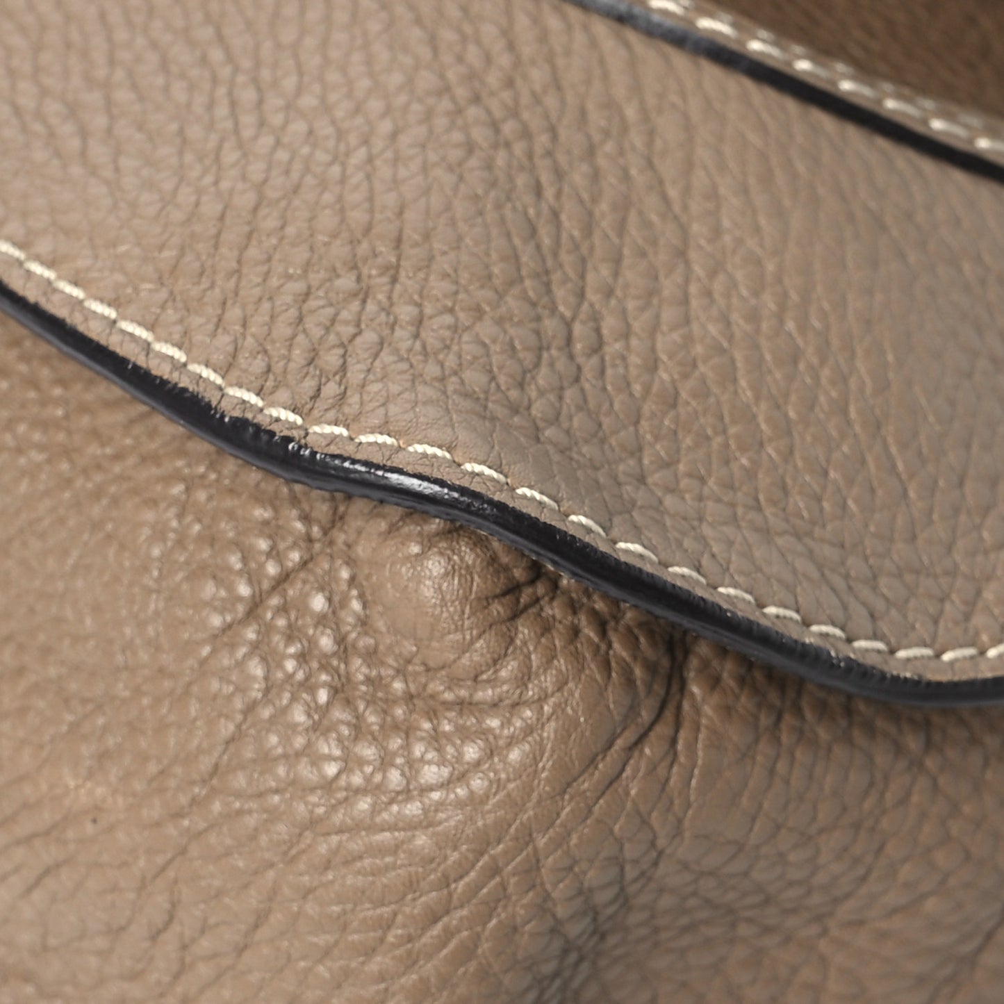 Calfskin Medium Marcie Saddle Shoulder Bag Motty Grey