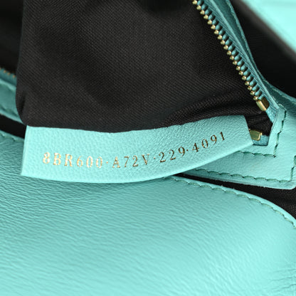 Fendi Nappa FF 1974 Embossed Baguette Spring Turquoise 7 of 10